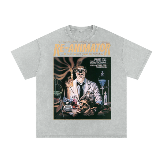 Snow Washed Oversized Cotton T-Shirt
